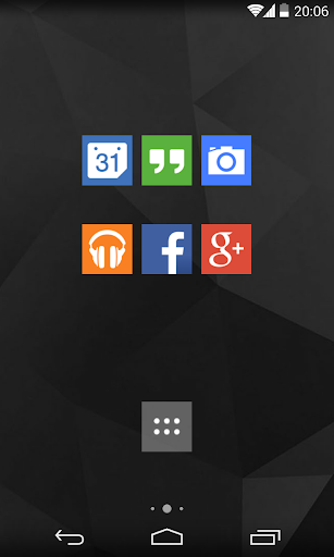 Flat UI icons Nova Apex ADW