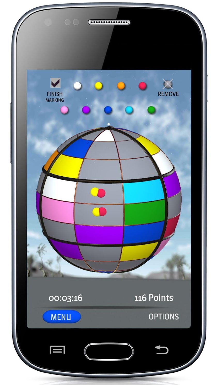 Spheroku 400 - 3d color sudoku Screen 1