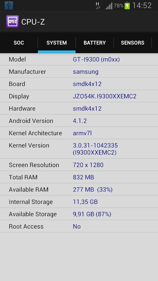 CPU-Z - screenshot