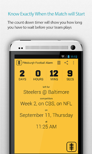 Pittsburgh Football Alarm