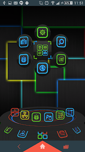 Glowing Next Launcher 3D Theme - screenshot thumbnail