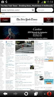 Opera Mini browser for Android - screenshot thumbnail