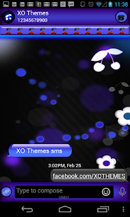 Lastest Cherry Boken Theme for GO SMS APK for PC