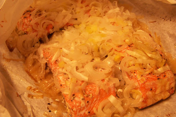 Salmon With Leeks