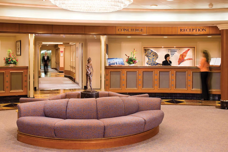 Head to Silversea's reception lobby if you have a question or need assistance 24/7.
