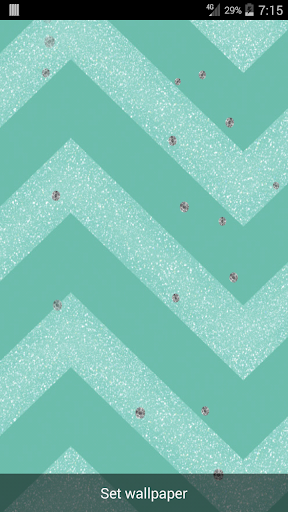 Teal Chevron Live Wallpaper