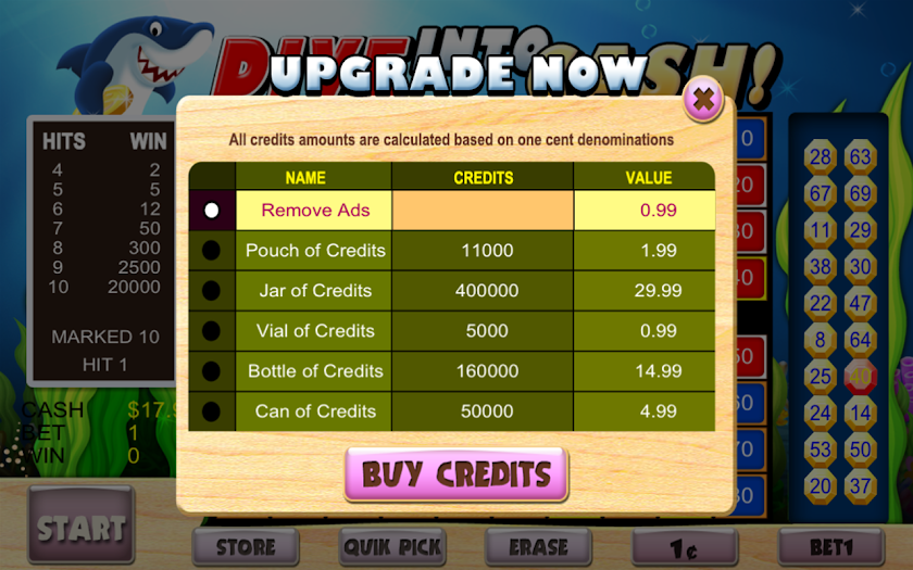 Keno Shark Casino Game PRO Screen 3