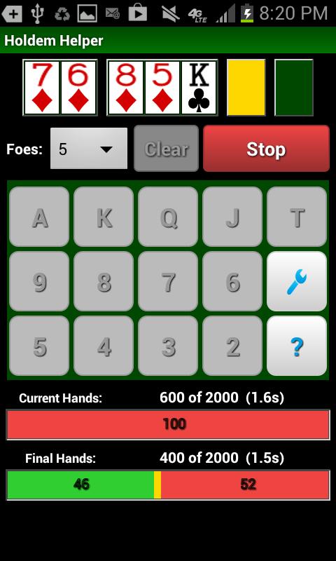 Holdem Helper Screen 3