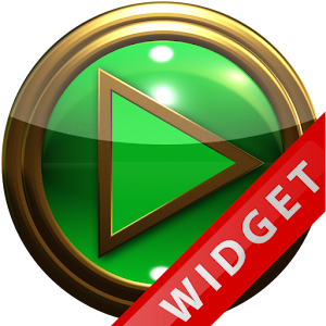 Poweramp Widget Green Gold