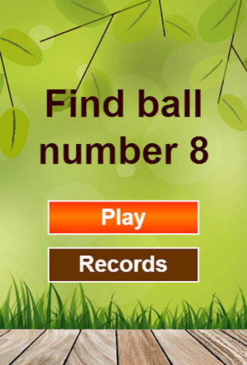 Find ball number 8
