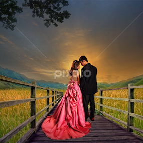 by Daniel Chang - Wedding Bride & Groom