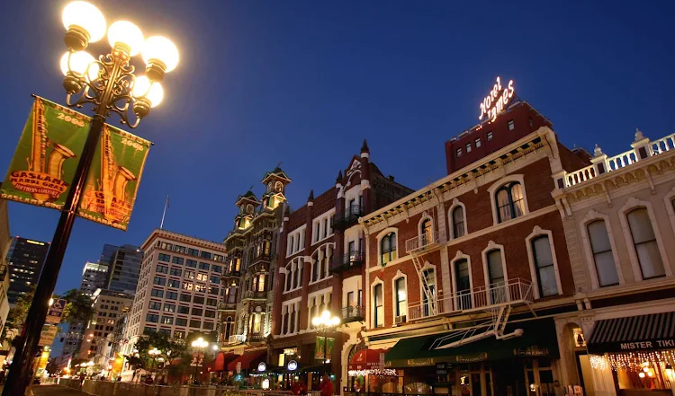 The Gaslamp District in San Diego.