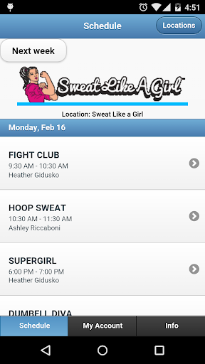 Sweat Like A Girl Mobile