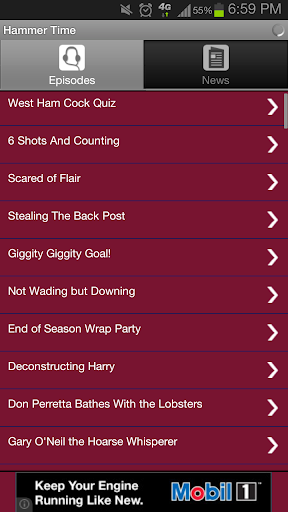 Stop Hammer Time - WHUFC App