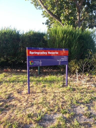 Sprinvalley Park Sign