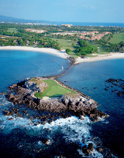 Tail-of-the-Whale-Golf-Pacifico-Nayarit-Mexico - The third hole at the Punta Mita Golf Course, near Puerto Vallarta, Mexico, is called Tail of Whale because of its distinctive shape. 