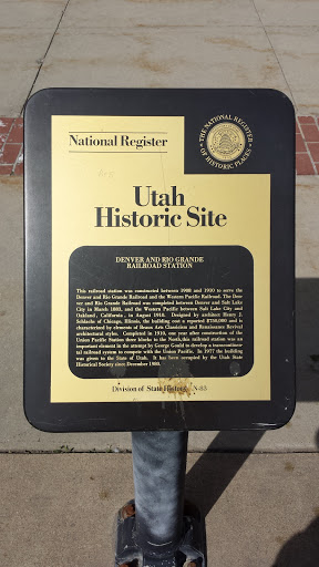 Utah Historic Site Plaque