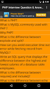 PHP Interview Question Answers Screenshots 0