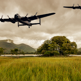 Flying over Loch Awe by Sam Smith - Digital Art Places