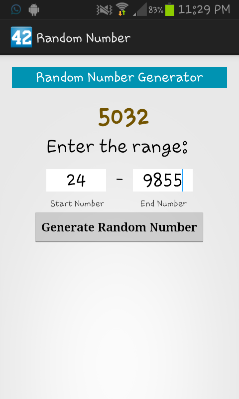 Random Number Generator - Android Apps on Google Play