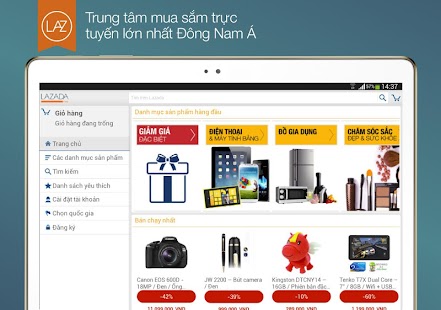 LAZADA, cơ hội mua hàng hitech giá sốc trong tầm tay