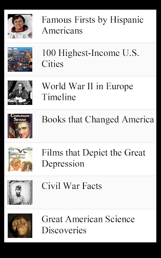 【免費書籍App】American History Lists (U.S.)-APP點子