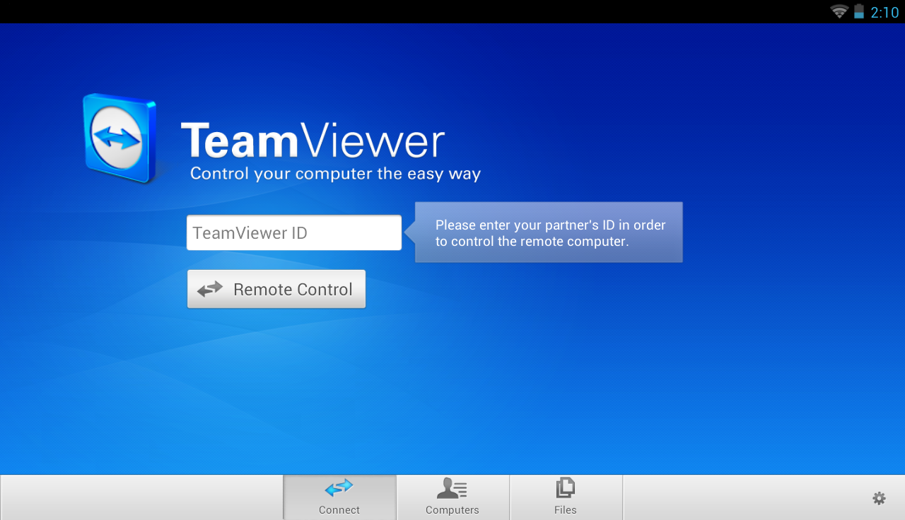 TeamViewer for Remote Control - screenshot