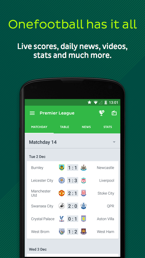 Onefootball - Pure Football! – Android Apps on Google Play