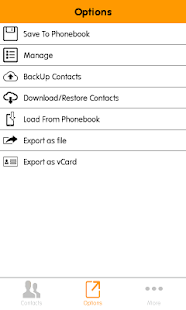 eContacts:Phonebook Backup Pro Screenshots 17