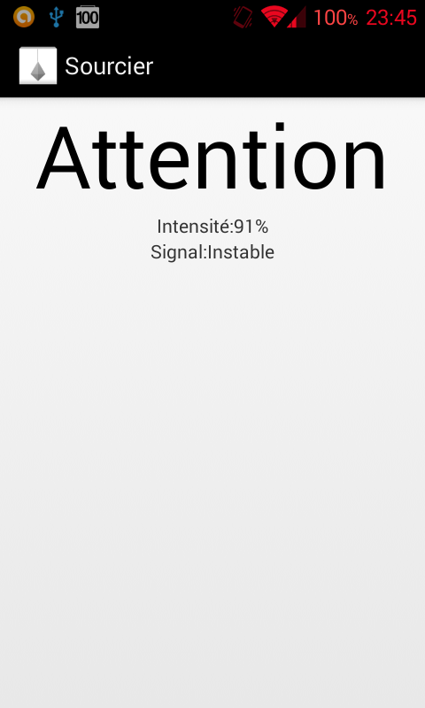 Android application Dowsing screenshort