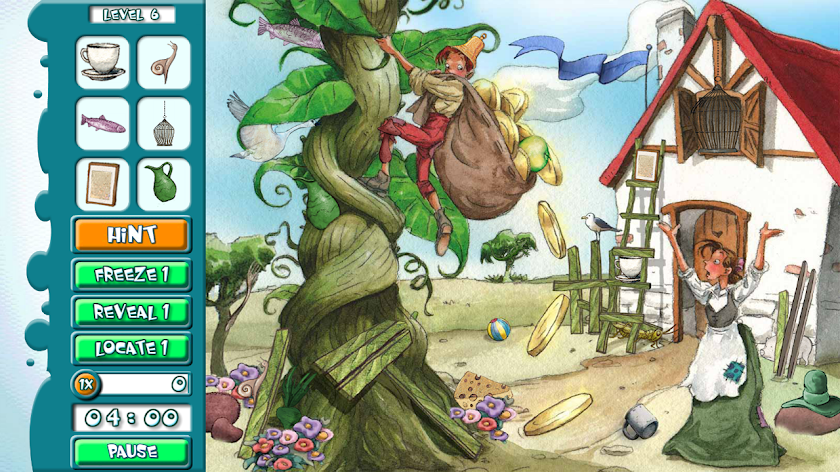 Hidden Object Jack &amp; Beanstalk Screen 2