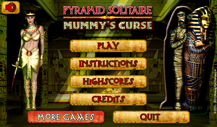 Pyramid Solitaire Mummy Curse Screen 3