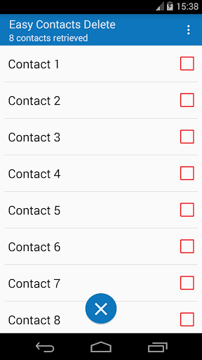 Easy Contacts Delete