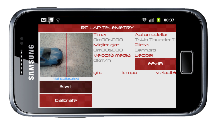 Android application RC Lap Telemetry screenshort