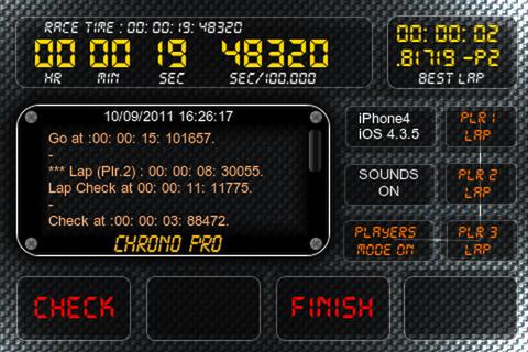 Android application Chrono PRO screenshort