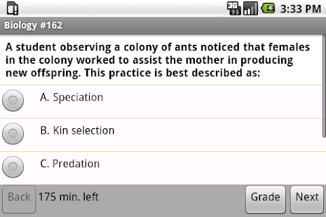 Praxis II Biology Exam Prep App for Android icon
