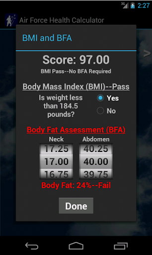 【免費健康App】Air Force Health PT Test Calc-APP點子