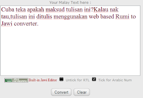 Tulisan Jawi Ke Rumi : A little about the app jawi ke rumi.