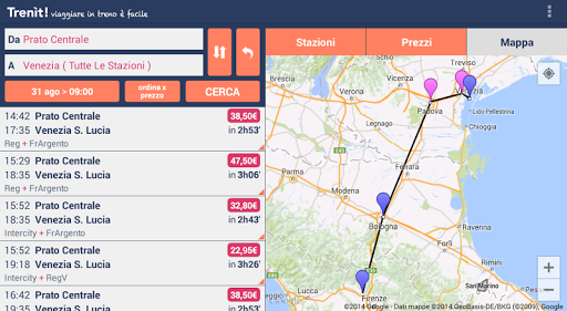 【免費交通運輸App】Trenit! 意大利火车时刻表-APP點子