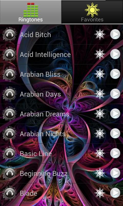 Psytrance Ringtones vol.1 Screen 1