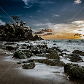 Afternoon at Senggigi beach by Jee Cornelius - Landscapes Beaches
