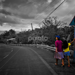 The Sign by Jomarie Romaquin - City,  Street & Park Street Scenes