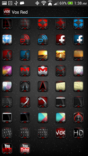 【免費個人化App】Vox Red Theme (Apex Nova ADW)-APP點子