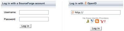 SourceForge OpenID