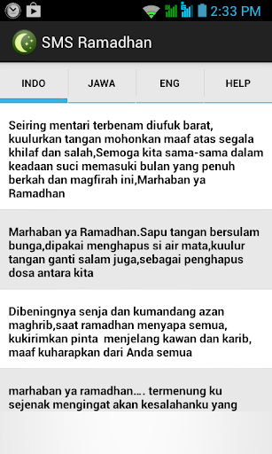 SMS Ramadhan