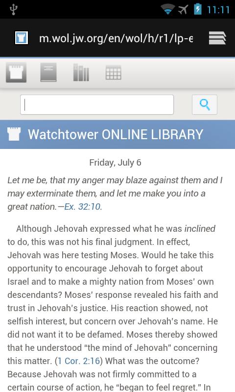 Android application Watchtower Library Shortcut screenshort