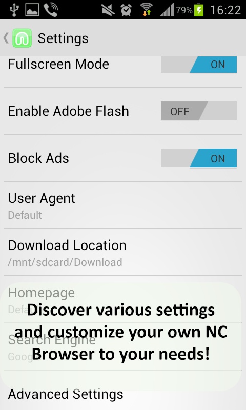 NC Browser Pro Screen 2