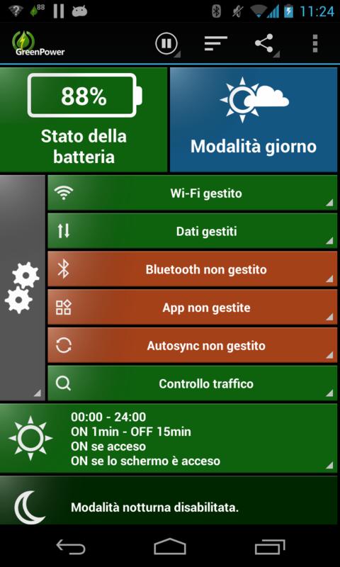 Android application GreenPower Premium screenshort