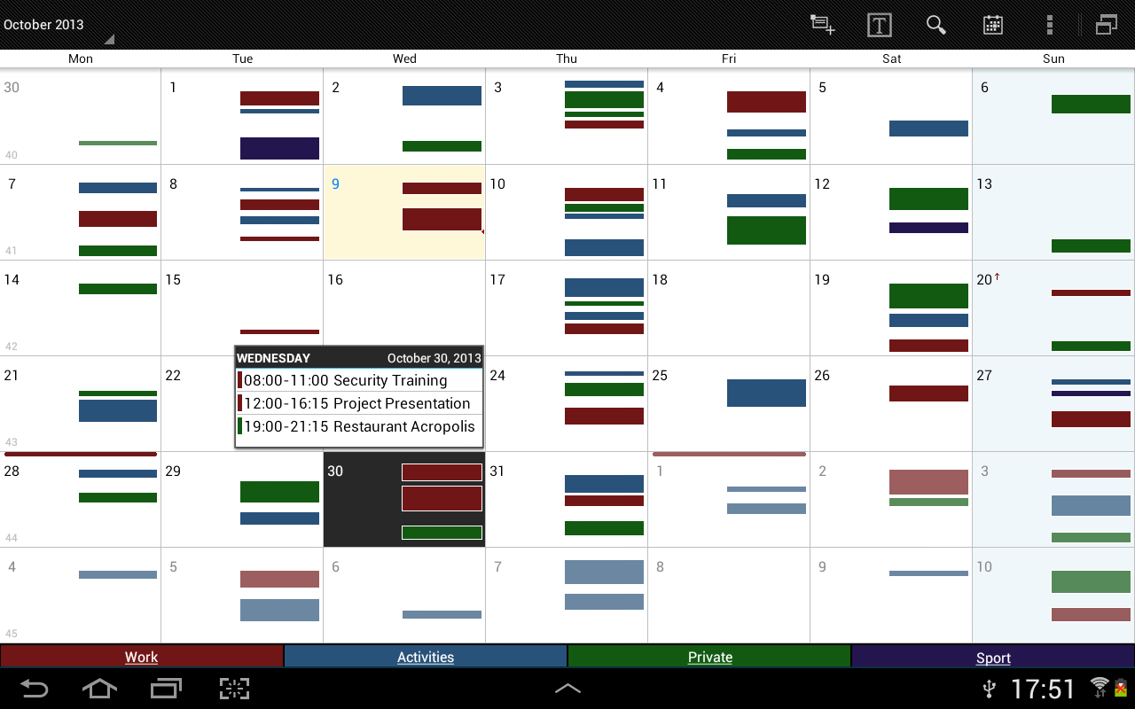 Business Calendar Free Android