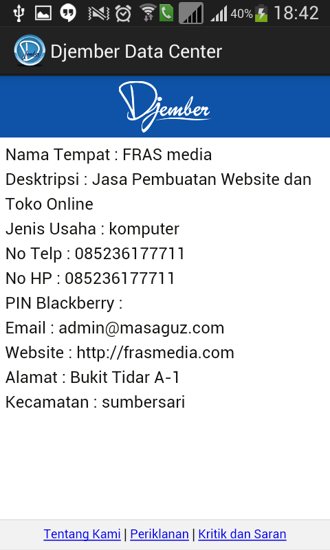 Djember  Jember Data Center - Android Apps on Google Play